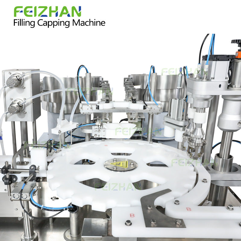 cam indexing system of liquid seasoning bottling machine