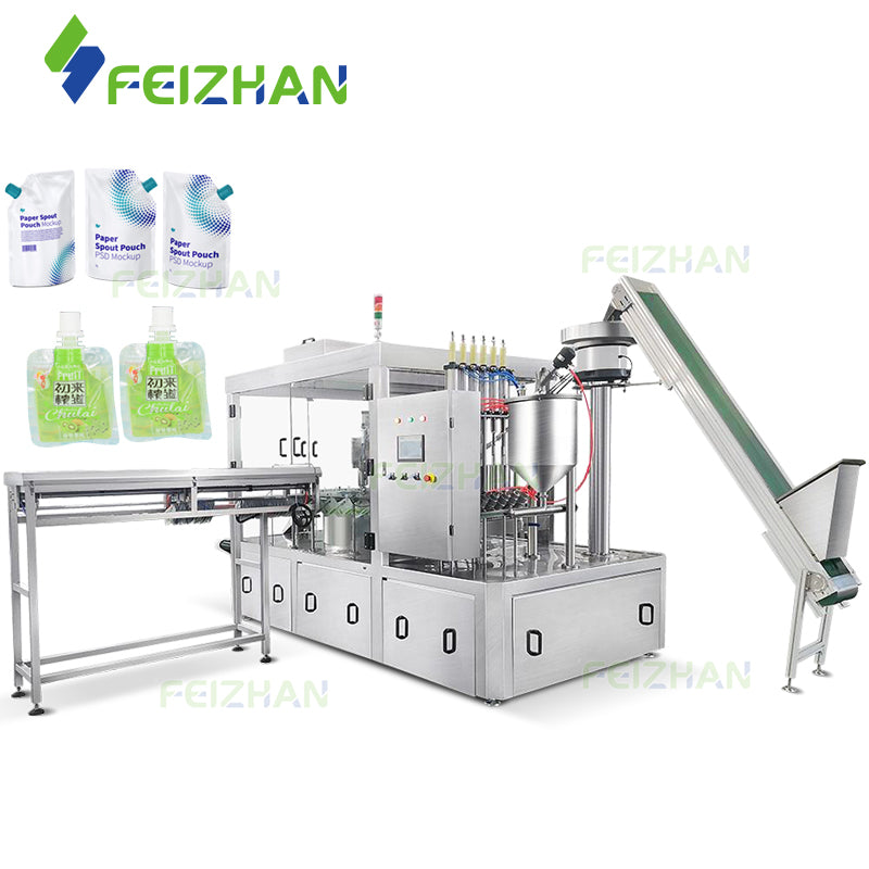 spout pouch filling capping machine