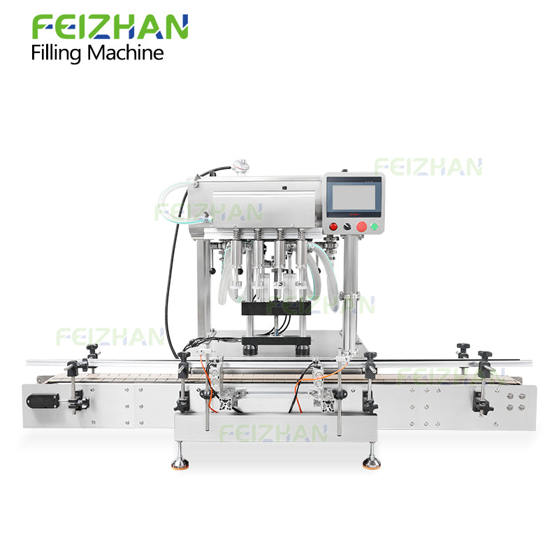 4 heads overflow filler for glass bottles
