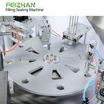 compact design of yogurt cup filling sealing machine