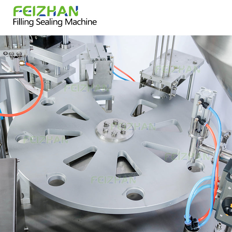compact design of yogurt cup filling sealing machine