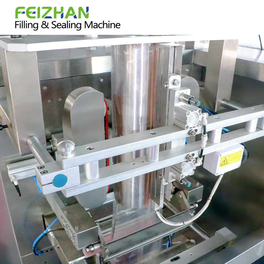 bag forminfg system of granule filling and sealing machine
