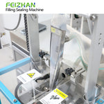 bag forming structure of automatic filling machine for takeaway package sauce