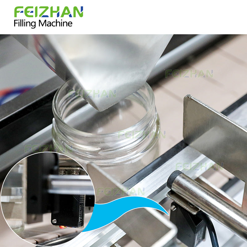 bottle positioning sensor of coffee beans bottle filling machine