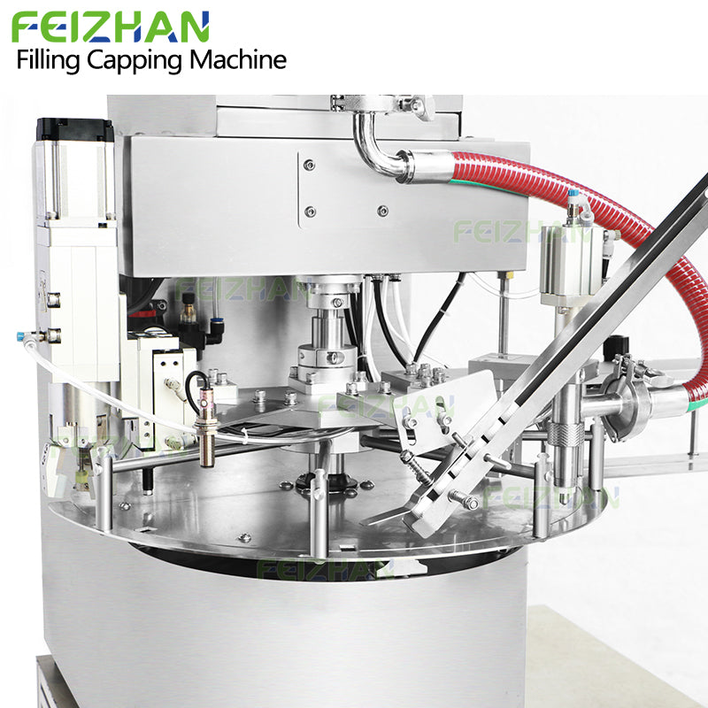 cap feeding system of premade bag packing machine