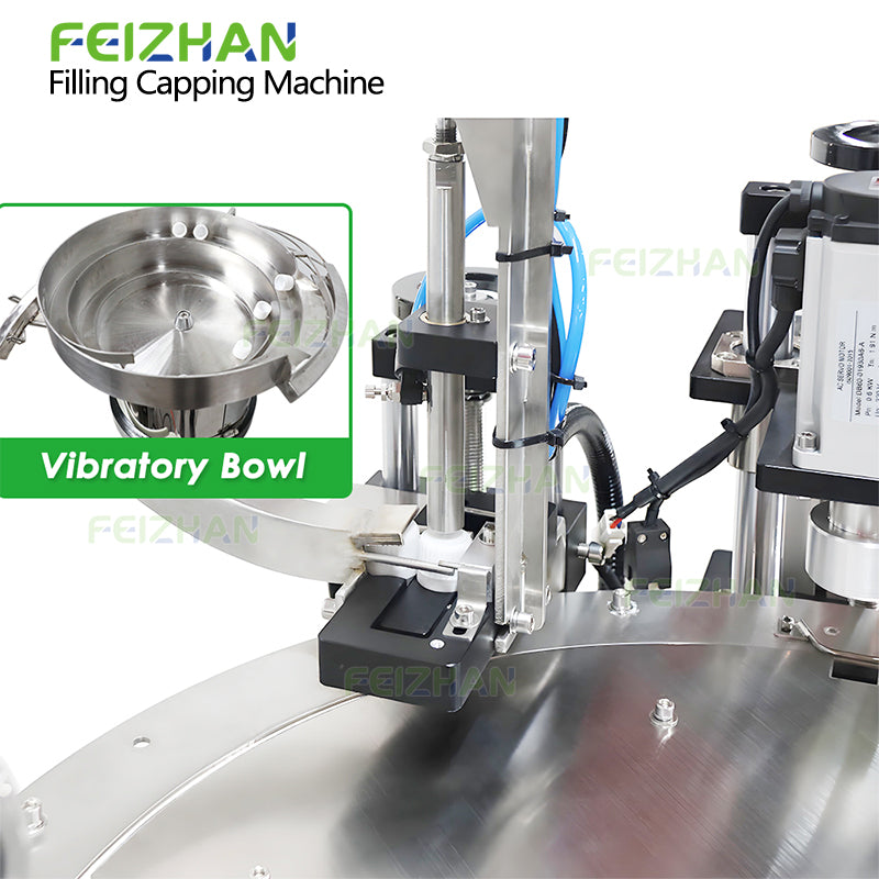 cap feeding system of stand-up pouch filling machine