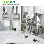 cap positioning & capping system of dropper bottle filling machine