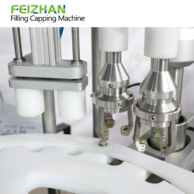 cap positioning & capping system of dropper bottle filling machine