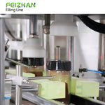 cap pressing structure of seasoning blend filling machine