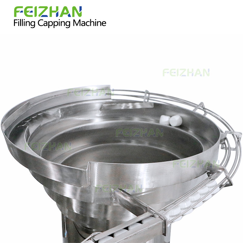 cap feeding system of small bottle filling machine for honey 