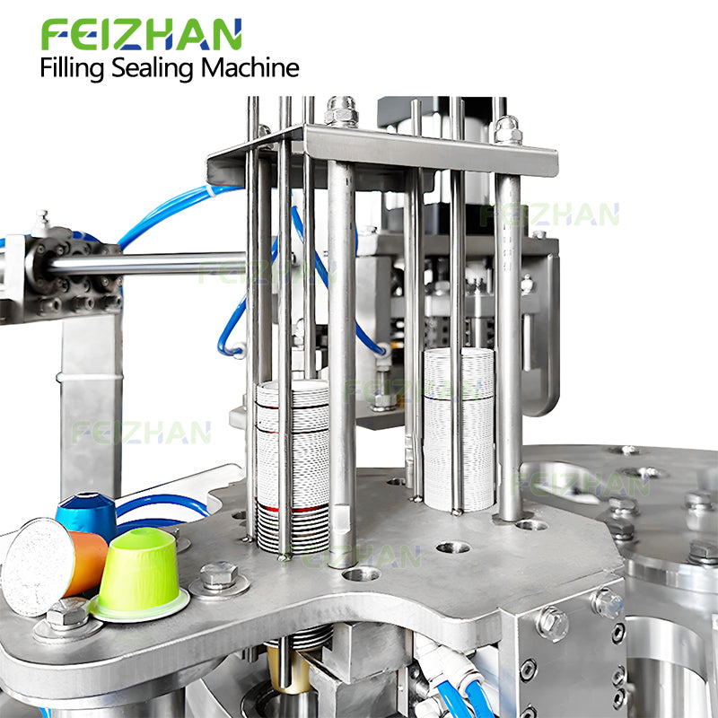 automatic cup dropping system for coffee capsule filling machine