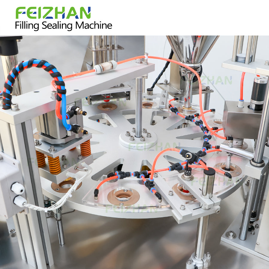 compact design of FEIZHAN K-cup capsule powder filling machine