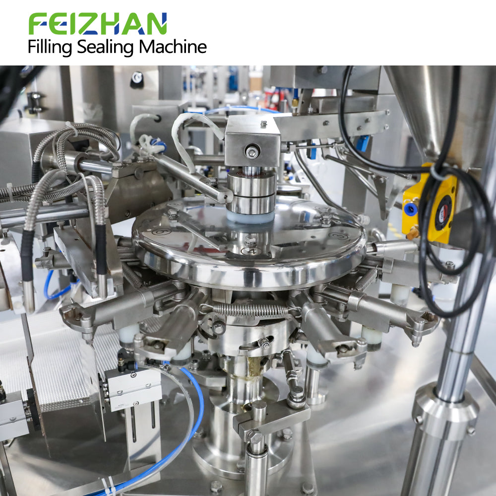 compact hygienic rotary structure of doypack packing machine