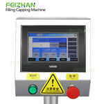 control panel of liquid flavor filling and capping machine