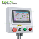 control panel of small bottle filling capping machine