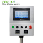 control panel of food cup filling machine