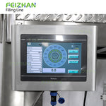 control panel of collagen powder bottling line
