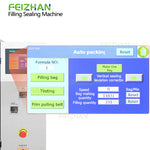 control panel of Food Powder Packaging Machine