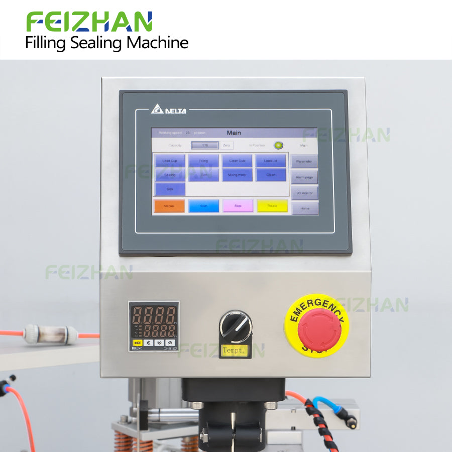control panel of automatic packaging machine