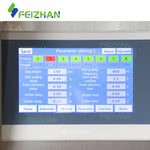 control panel of auger powder filling machine