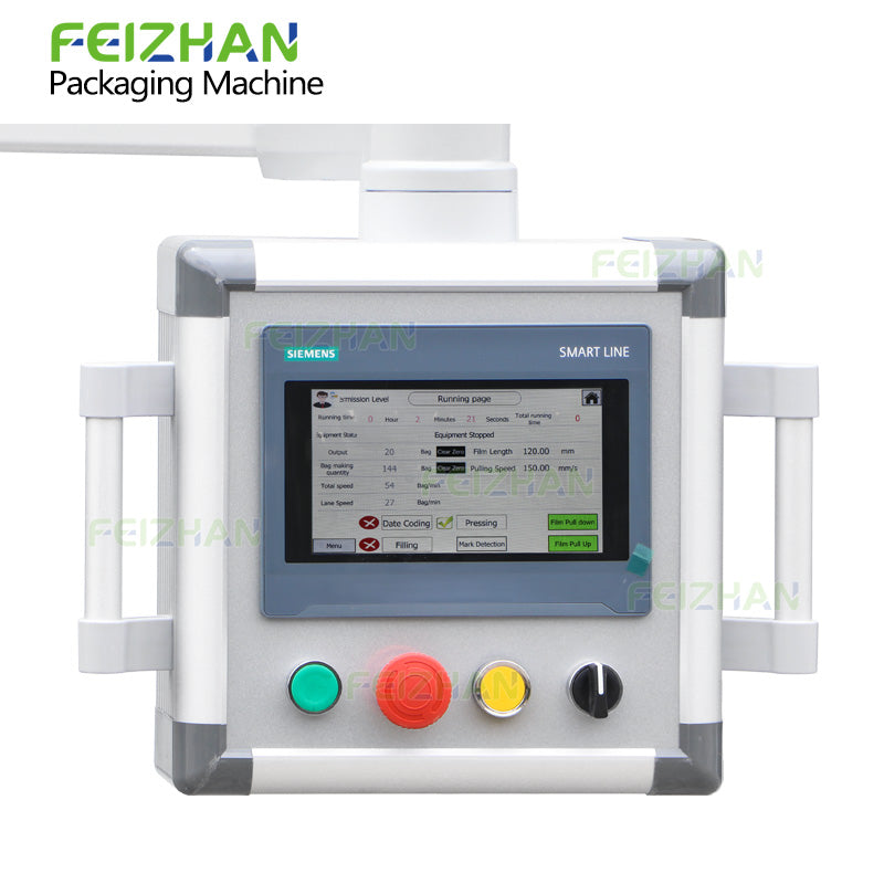 control system of jam sachet filling machine
