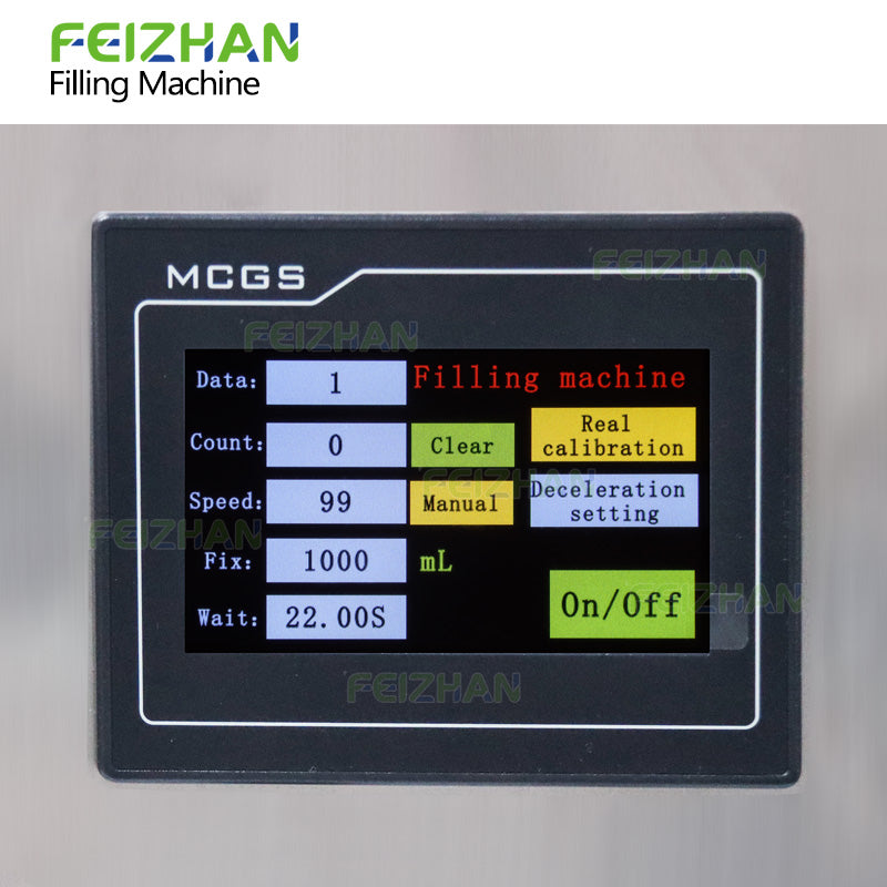 control system of liquid bottling machine