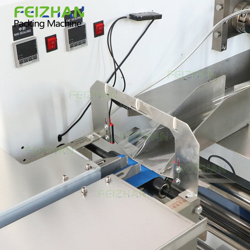 conveyor system of food flow packing machine with servo control system