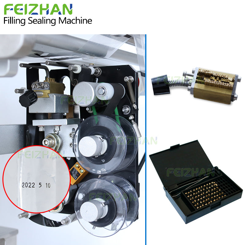 date coding system of paste filling sealing machine