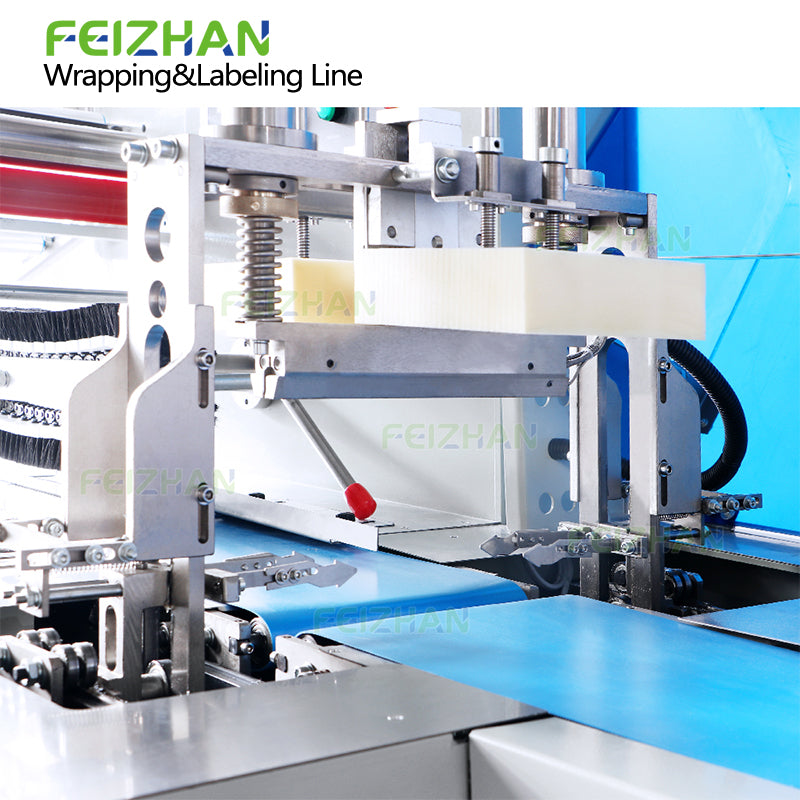 end sealing & cutting structure of food grade horizontal flow packing machine
