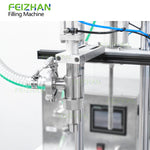 filling nozzle of liquid filling machine with conveyor