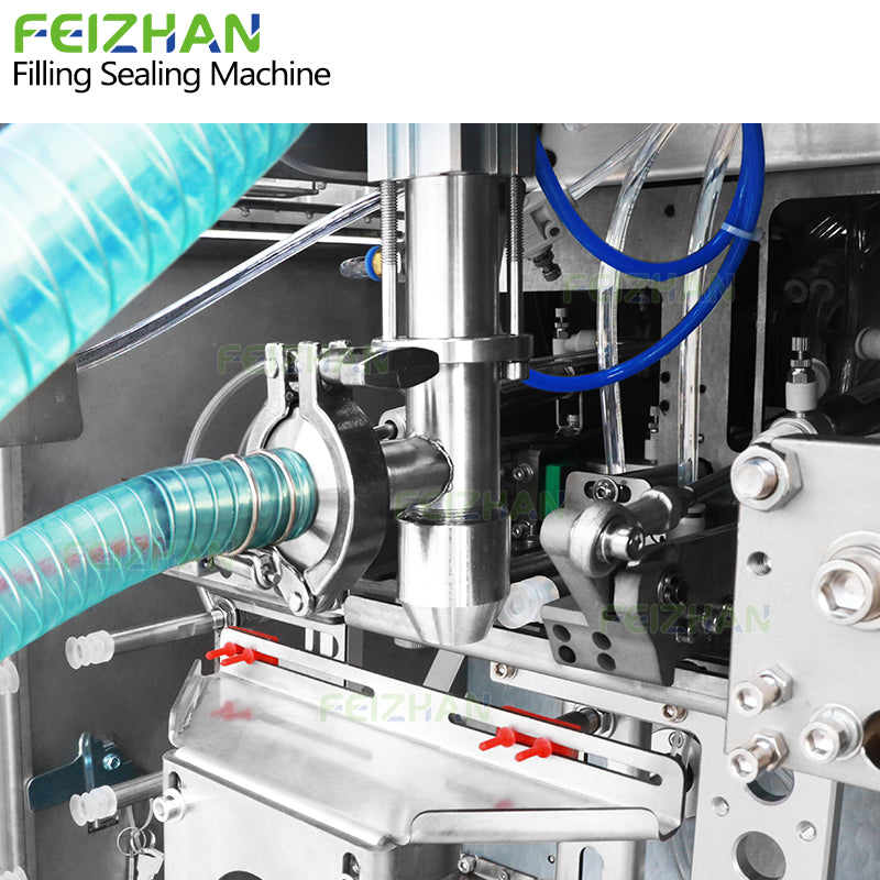 filling system of Premade Pouch Packing Machine for Sauce