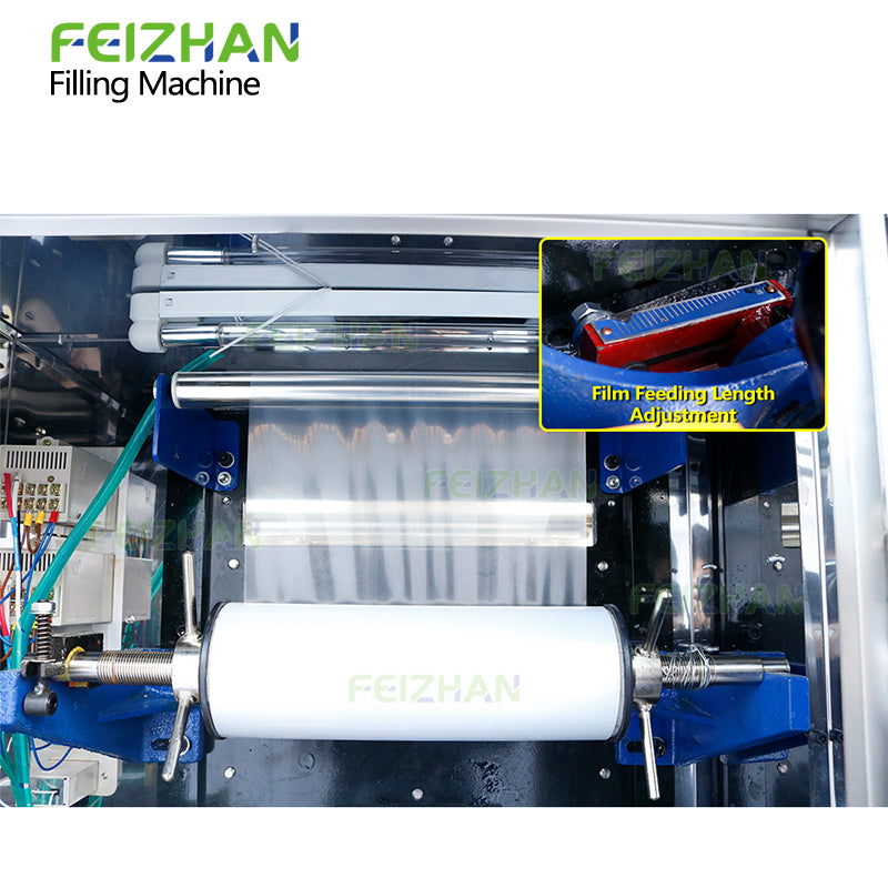 film holder of liquid sachet filling and sealing machine