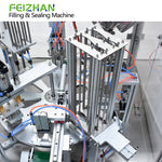 film lid feeding structure of honey spoon filling machine