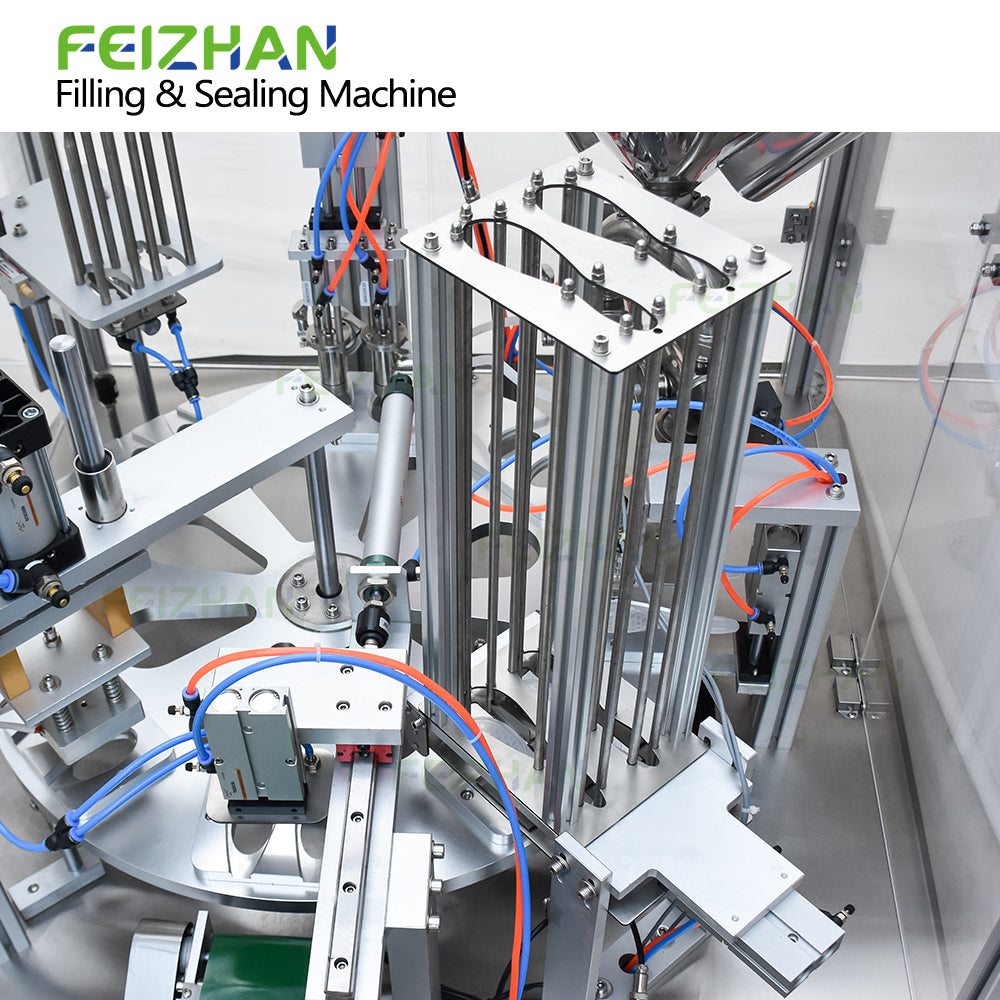 film lid feeding structure of honey spoon filling machine