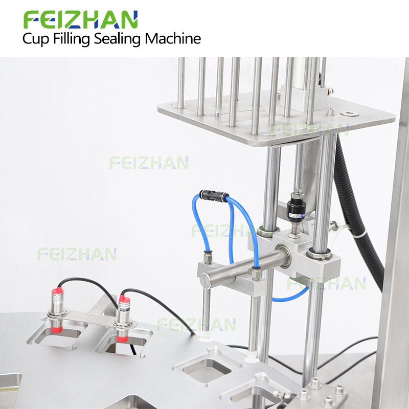 film placement detection system of yogurt filling and sealing machine