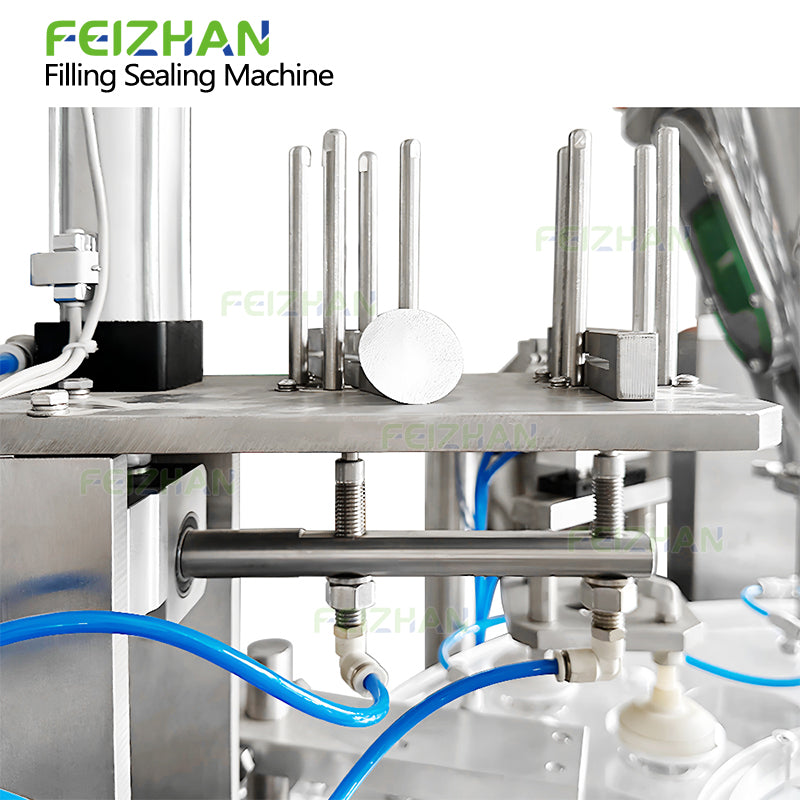 automatic coffee capsule sealing film placement system