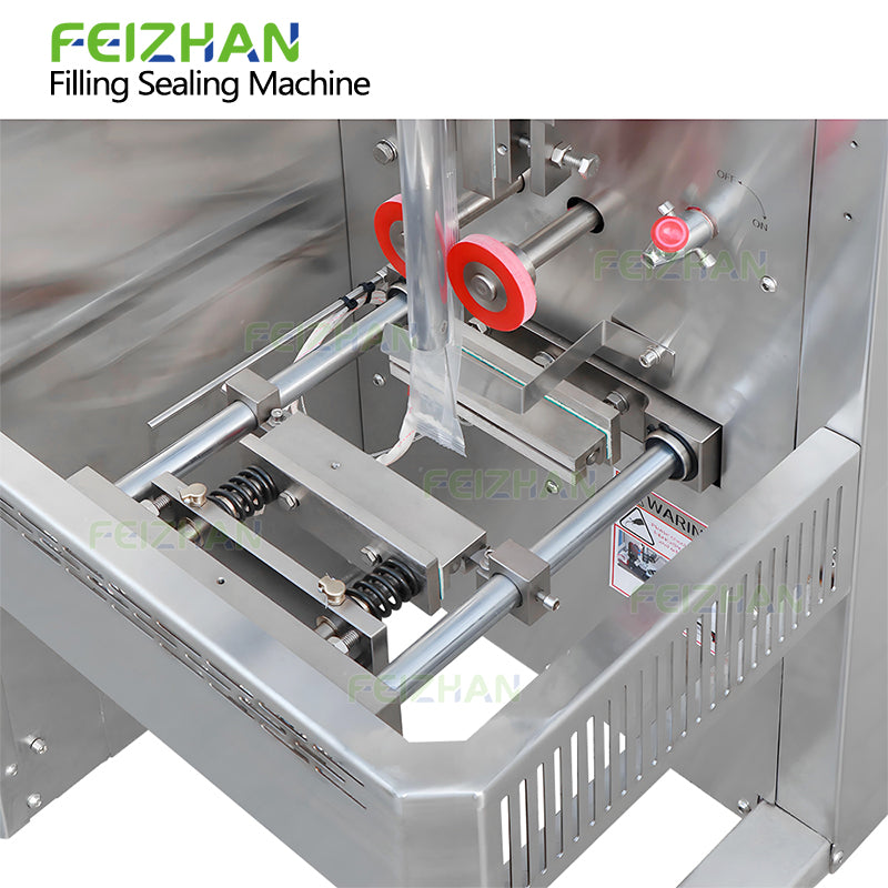 flexible sealing cutting system of small packet granule packing machine