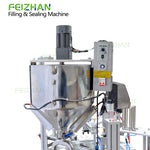 food grade heated mixing hopper of rotary honey spoon packing machine
