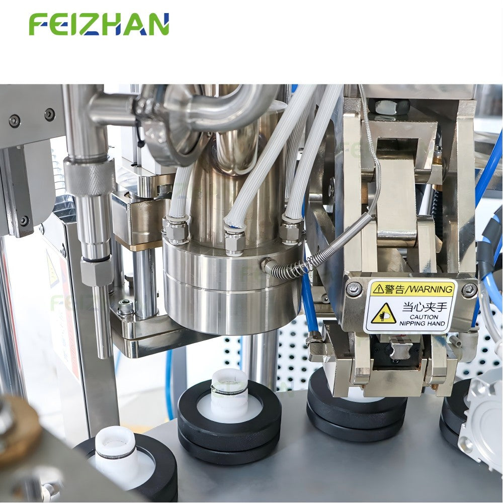 The heat sealing component of the FEIZHAN soft tube filling and sealing machine