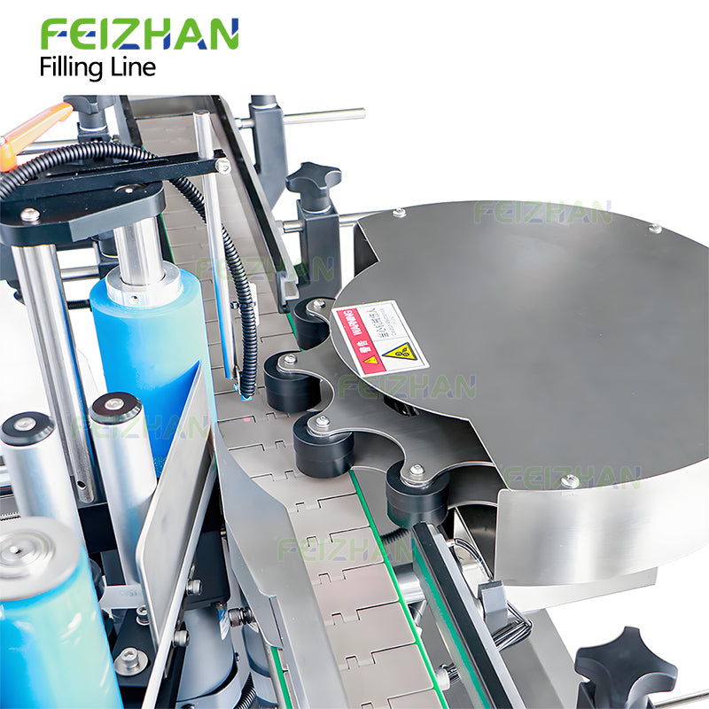 labeling system of viscous liquid filling system for jars
