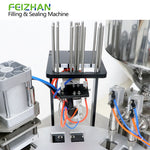 lids feeding structure of food packaging machine for cups