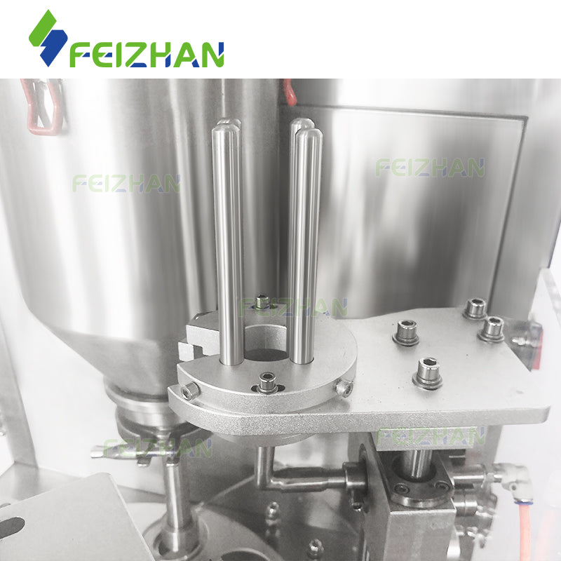 lid feeding system of automatic coffee capsule filling and sealing machine