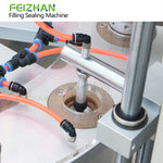 lids feeding structure of K-cup powder filling sealing machine for coffee powder