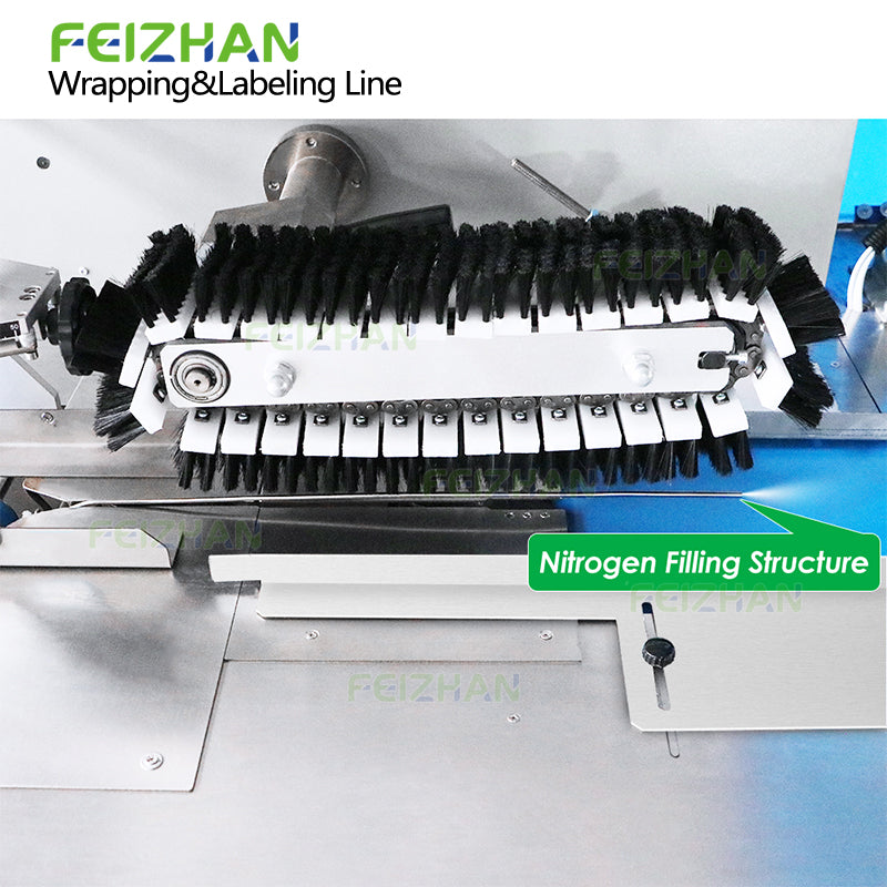 nitrogen filling system of price labeling machine for food
