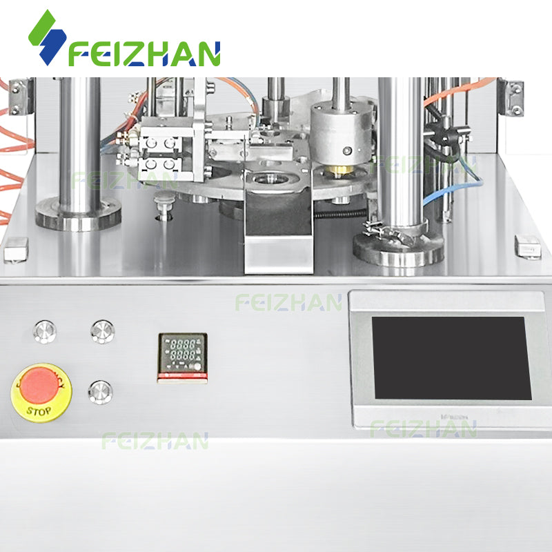 operation panel of coffee pod filling machine