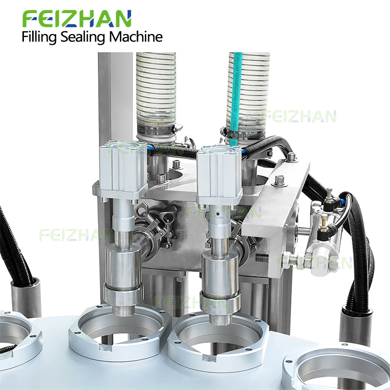 piston filling system of yogurt cup filling sealing machine