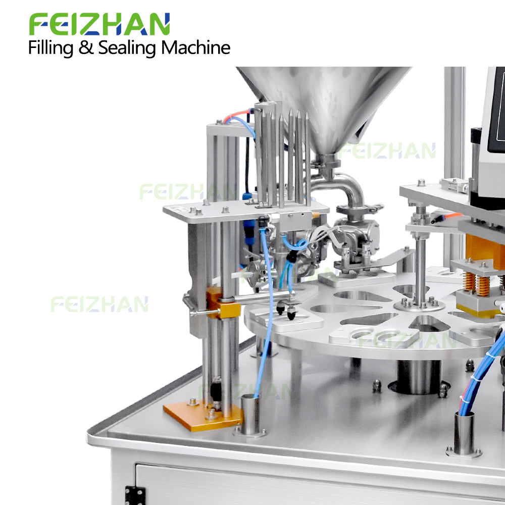 piston filling system of automatic honey spoon filling sealing machine