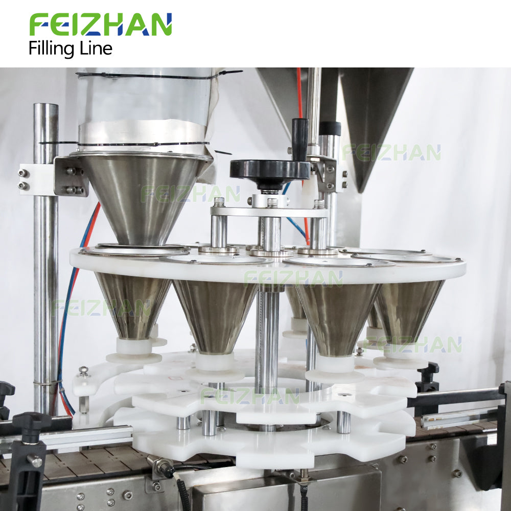 rotary filling system of electrolyte powder bottling machine