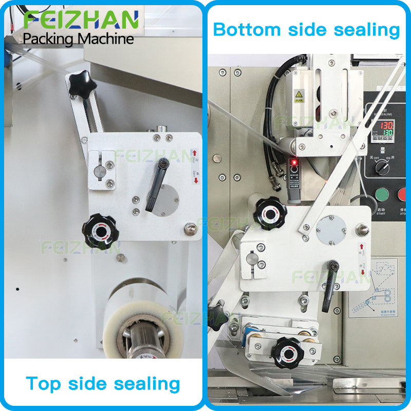sealing method of FEIZHAN servo flow packing machine for cookie