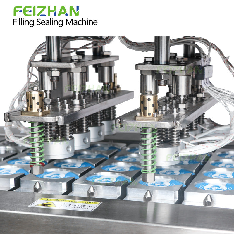 sealing structure of pudding packaging machine